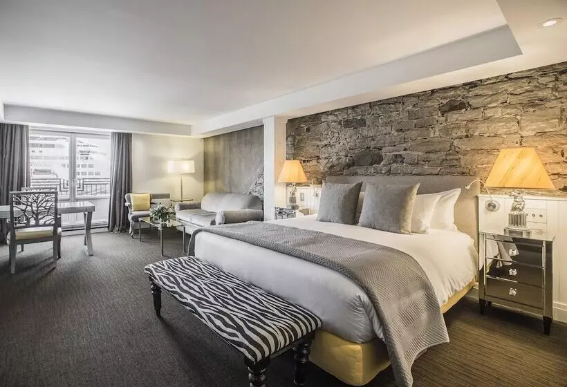 キングサイズベッドのデラックスルーム, Auberge Saintantoine