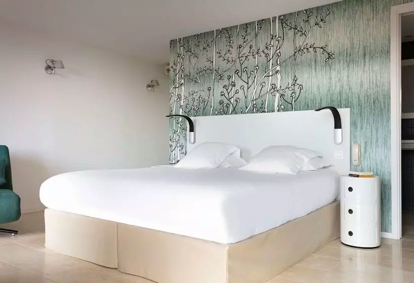 オーシャンビューデラックスルームバルコニー付き, Best Western Hotel Alcyon