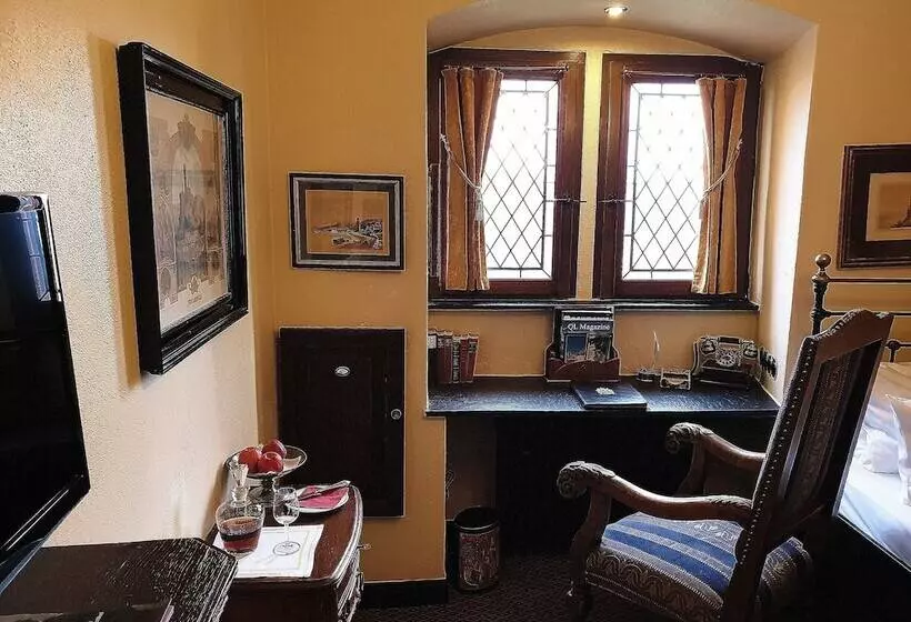 スタンダードシングルルーム, Burghotel Auf Schönburg