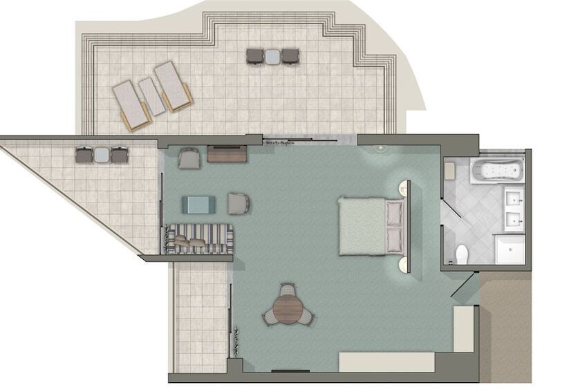 סוויטת ג'וניור אקזקיוטיב, Aquila Porto Rethymno