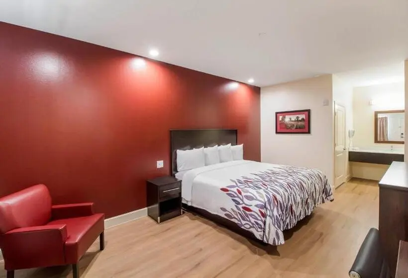 キングサイズベッドのデラックスルーム, Red Roof Inn Houston Willowbrook