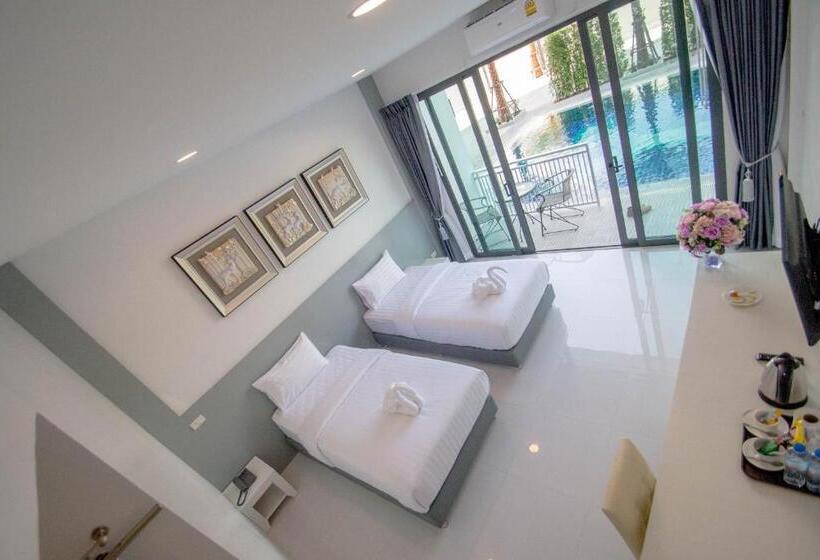 اتاق استاندارد با چشمانداز استخر, Baan Yamoo Ranong