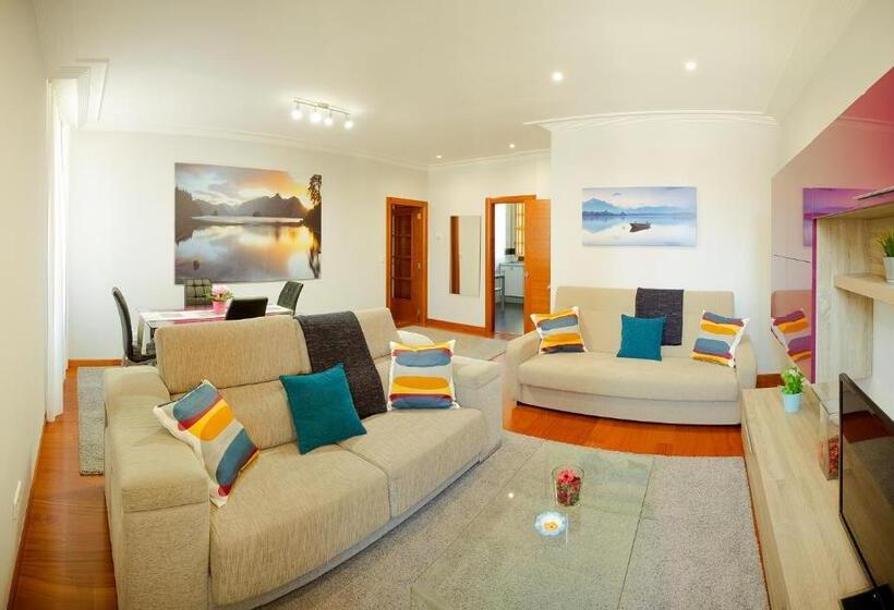 带1个卧室的带海景的公寓, Apartamentos Villa Zoila Baiona