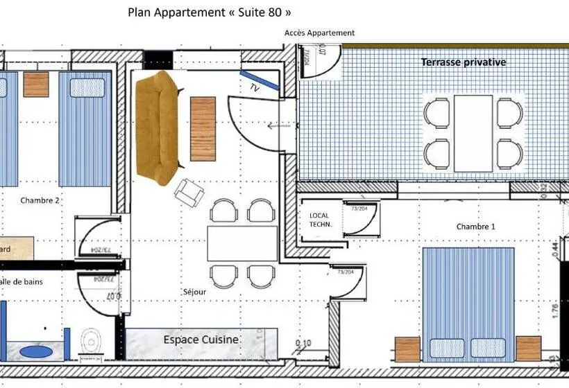 ２ベッドルームアパートメント, La Casa Del Arti  Chambres D Hotes