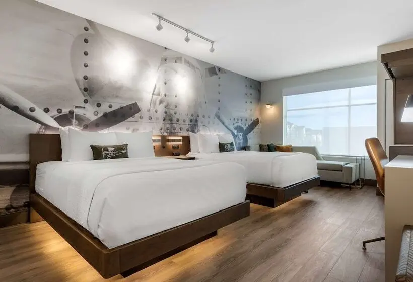 ２ダブルベッドのスタンダードルーム, Cambria Hotel   Arundel Mills Bwi Airport