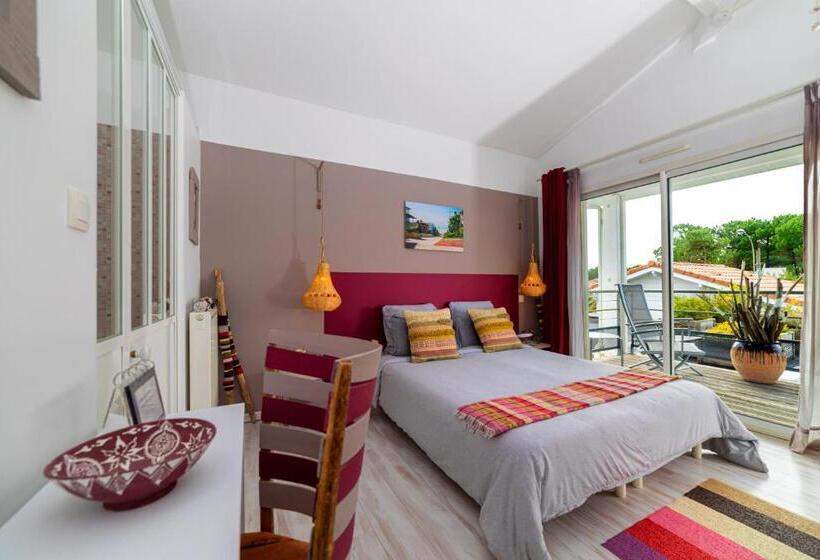 Deluxe-huone Parveke, Chambres D Hôtes Côte & Dune