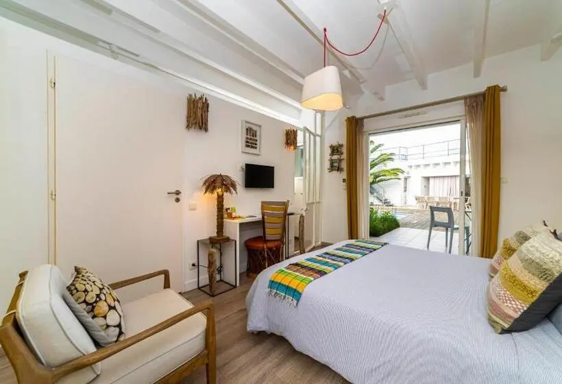 اتاق استاندارد با چشم‌انداز استخر, Chambres D Hôtes Côte & Dune
