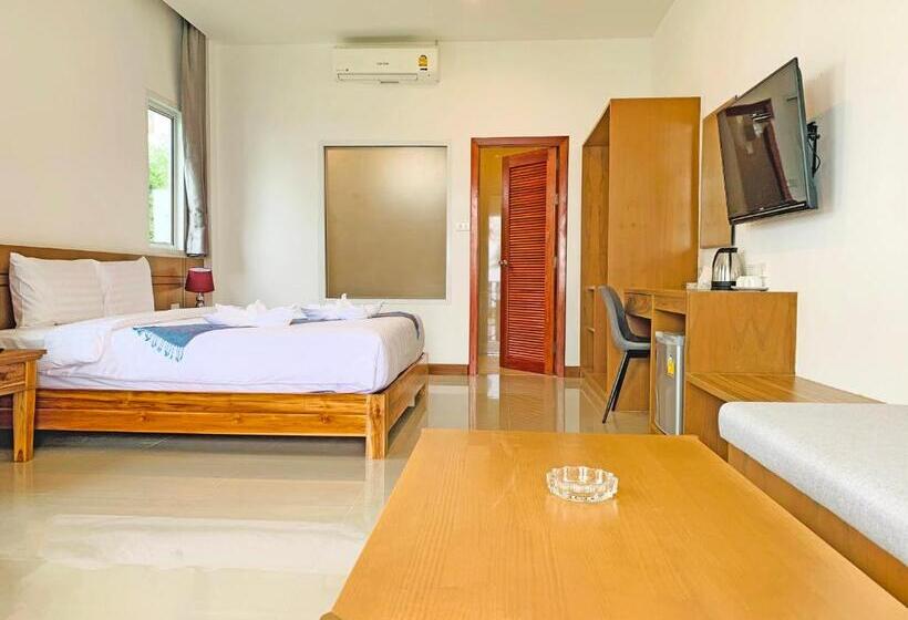 חדר דלוקס עם מרפסת נוף לים, Horizon Beach Resort Koh Jum