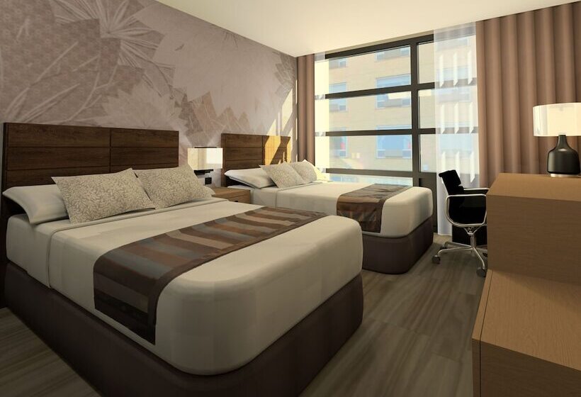 带2个双人床的标准工作室, Wingate By Wyndham Long Island City