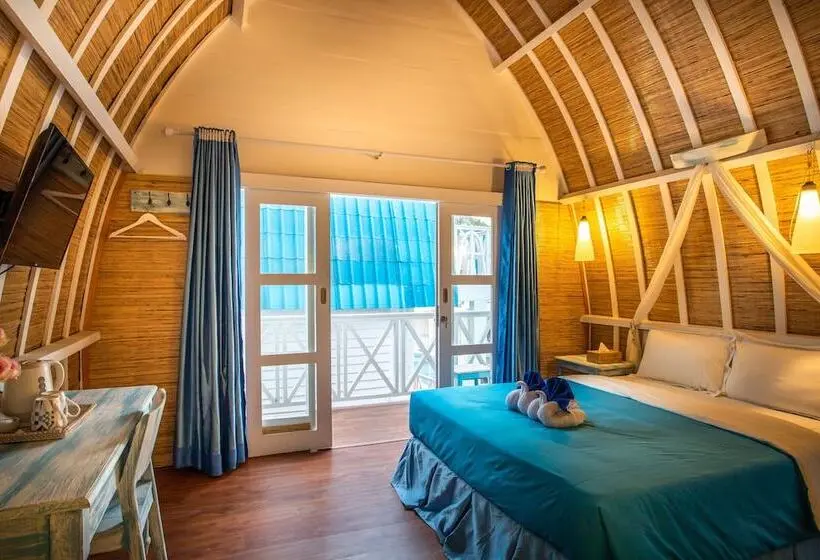 اتاق لوکس با بالکن, Santorini Beach Resort