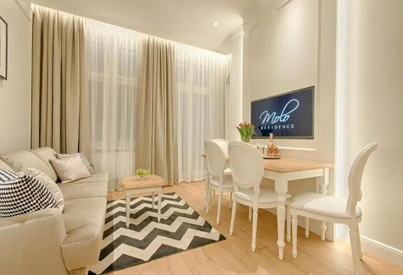バルコニー付き1ベッドルームアパートメント, Apartamenty Molo Residence