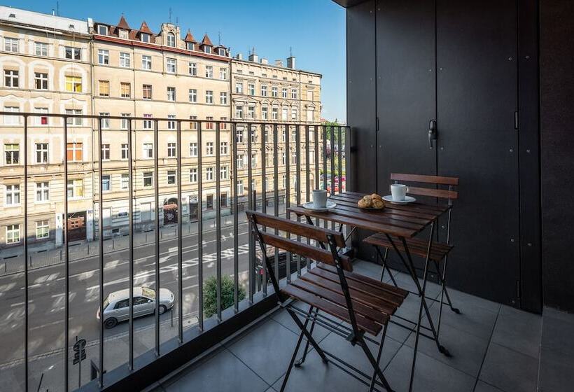 Апартаменты 1 Спальня, Apartamenty Wroc Kurkowa 14