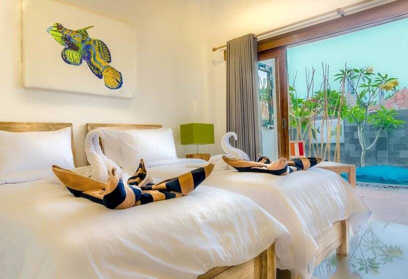 带露台的豪华间, Blue Marlin Dive Resort Trawangan