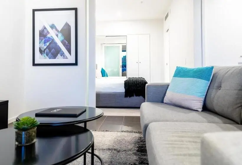 景色の見える一ベッドルームアパートメント, Opera Apartments South Brisbane