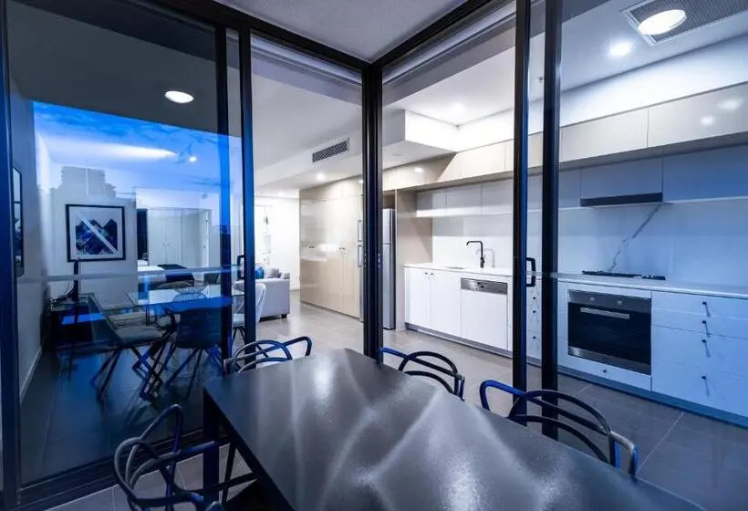 景色の見える一ベッドルームアパートメント, Opera Apartments South Brisbane