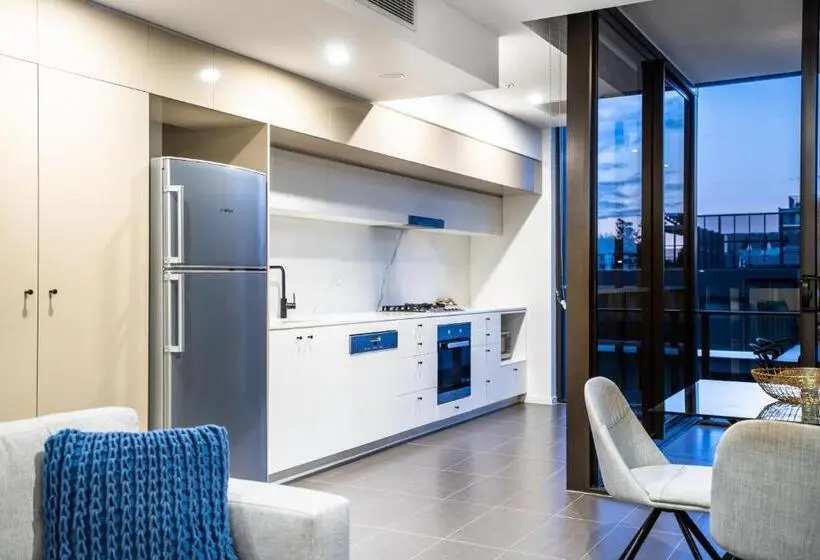 景色の見える一ベッドルームアパートメント, Opera Apartments South Brisbane