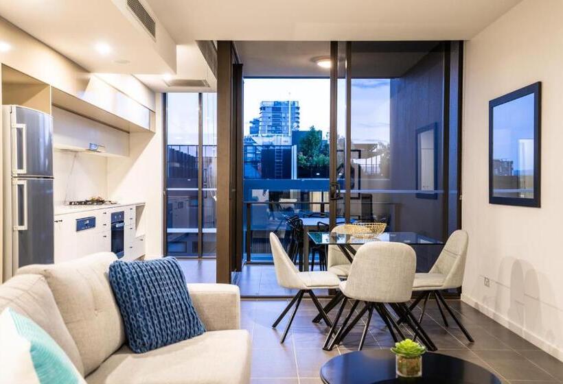 آپارتمان 1 خوابه با چشم‌انداز, Opera Apartments South Brisbane