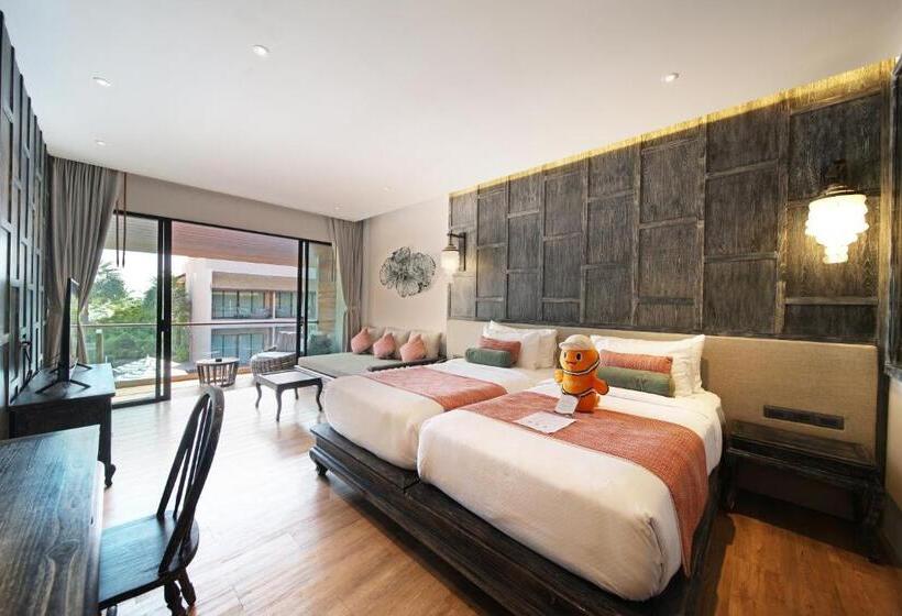 غرفة ديلوكس مطلة على حمام السباحة, Ananya Lipe Resort