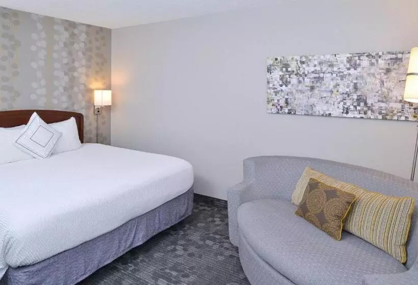 身障者適用キングサイズベッドルーム, Courtyard By Marriott Charlotte Matthews