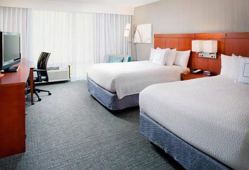 اتاق استاندارد با 2 تخت دوبل, Courtyard By Marriott Ann Arbor