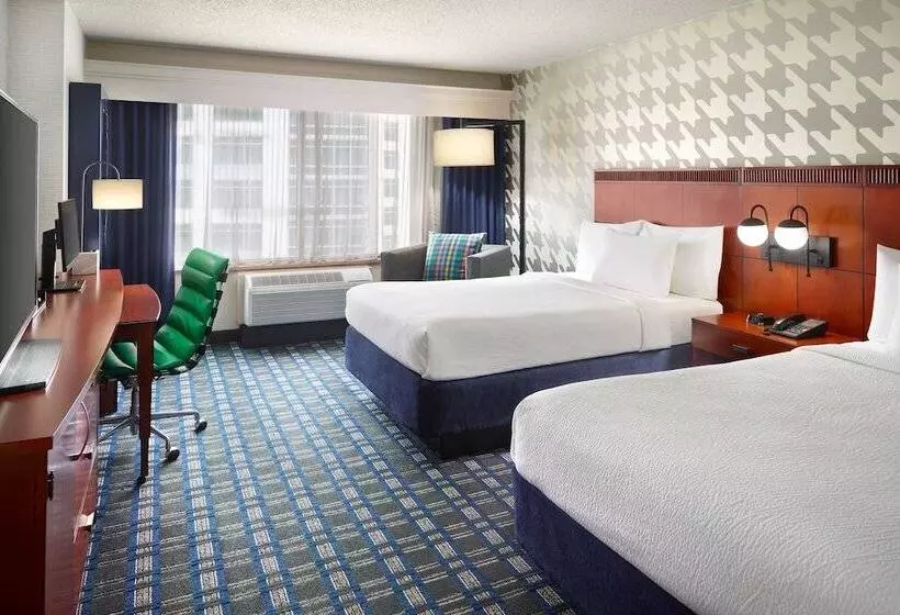 اتاق استاندارد با 2 تخت دوبل, Courtyard Arlington Crystal City/reagan National Airport
