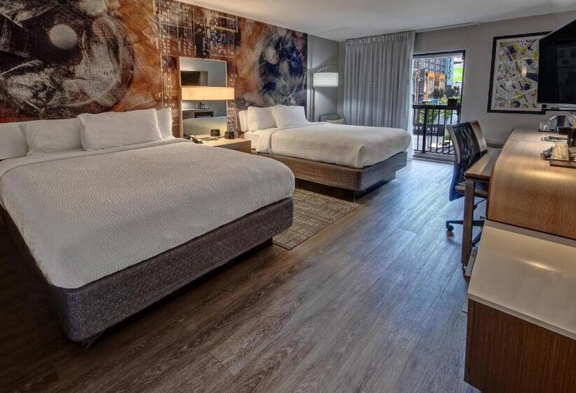 اتاق استاندارد با بالکن, Courtyard By Marriott Nashville Vanderbilt West End