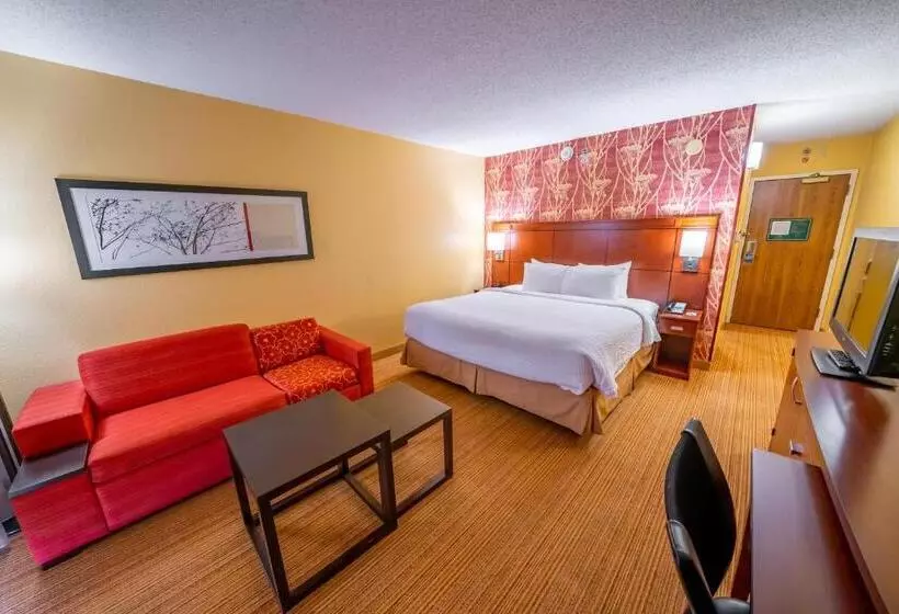 身障者適用キングサイズベッドルーム, Iowa Inn Bettendorf Quad Cities