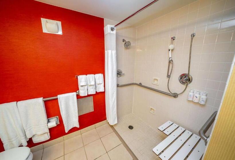 اتاق استاندارد با تخت بزرگ برای معلولان, Iowa Inn Bettendorf Quad Cities