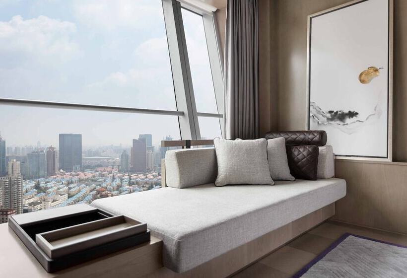 스탠다드 룸 더블 침대 2개, Jw Marriott Marquis Hotel Shanghai Pudong