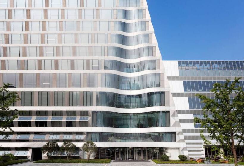 스탠다드 룸 더블 침대 2개, Jw Marriott Marquis Hotel Shanghai Pudong