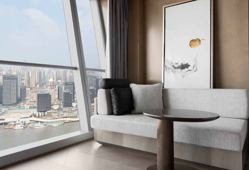 스탠다드 룸 더블 침대 2개, Jw Marriott Marquis Hotel Shanghai Pudong
