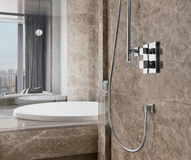 스탠다드 룸 더블 침대, Jw Marriott Marquis Hotel Shanghai Pudong