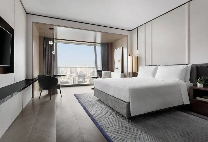 ダブルベッドスタンダードルーム, Jw Marriott Marquis Hotel Shanghai Pudong