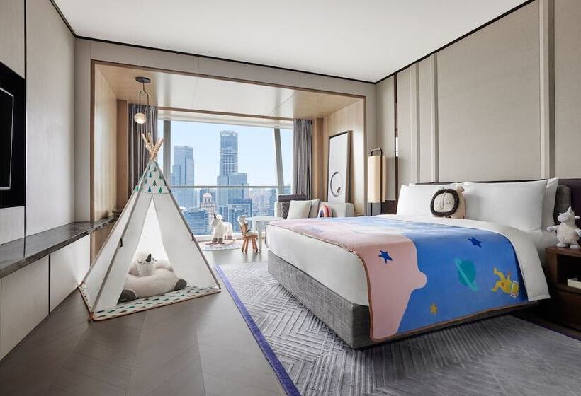 스탠다드 룸 더블 침대, Jw Marriott Marquis Hotel Shanghai Pudong