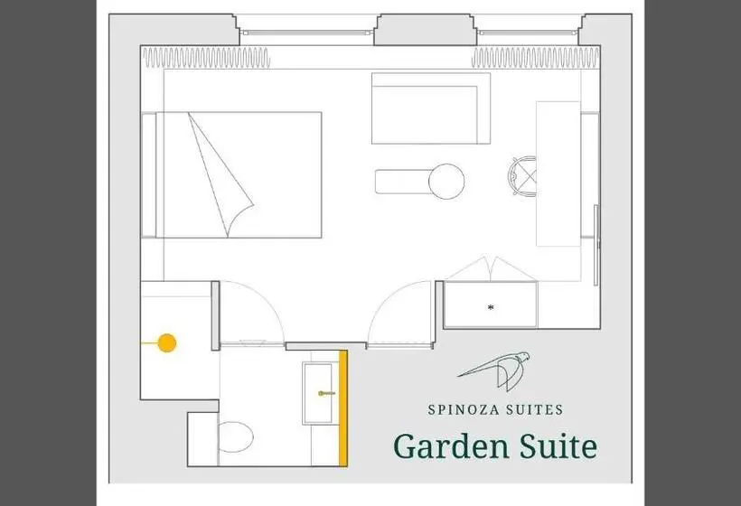 سوییت با چشم‌انداز باغ, Spinoza Suites