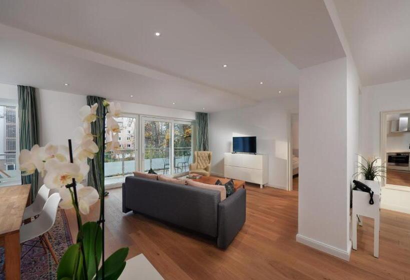 침실 1개 발코니 아파트, Deluxe Apartments Christina 120 M² Im Design Hotel Vosteen