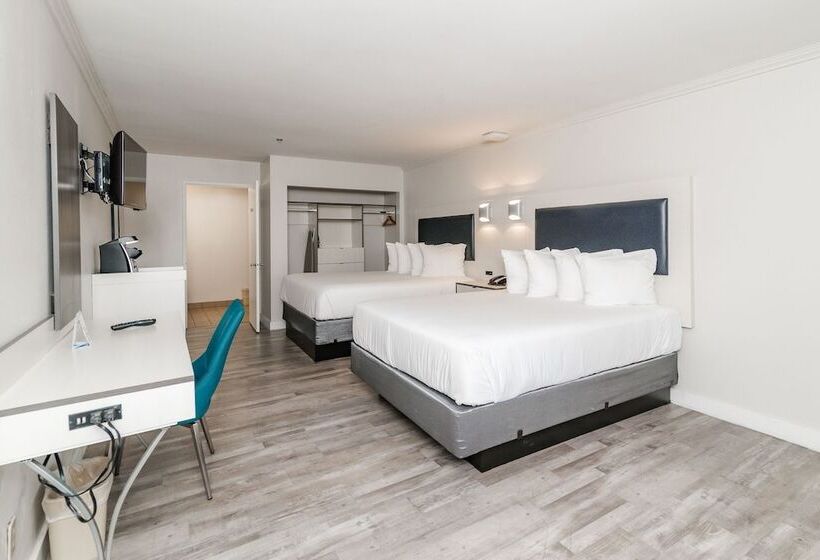 غرفه قياسيه سريرين مزدوجين, Art Hotel Laguna Beach