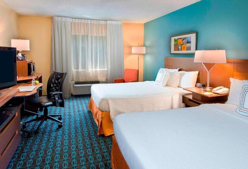 带2个双人床的标准工作室, Fairfield Inn Tuscaloosa