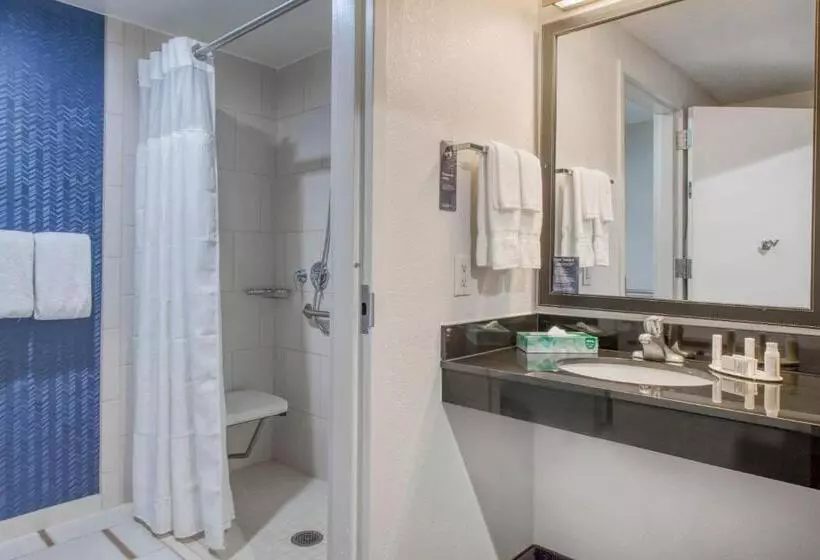 اتاق استاندارد با تخت بزرگ برای معلولان, Fairfield Inn & Suites Raleigh Crabtree Valley