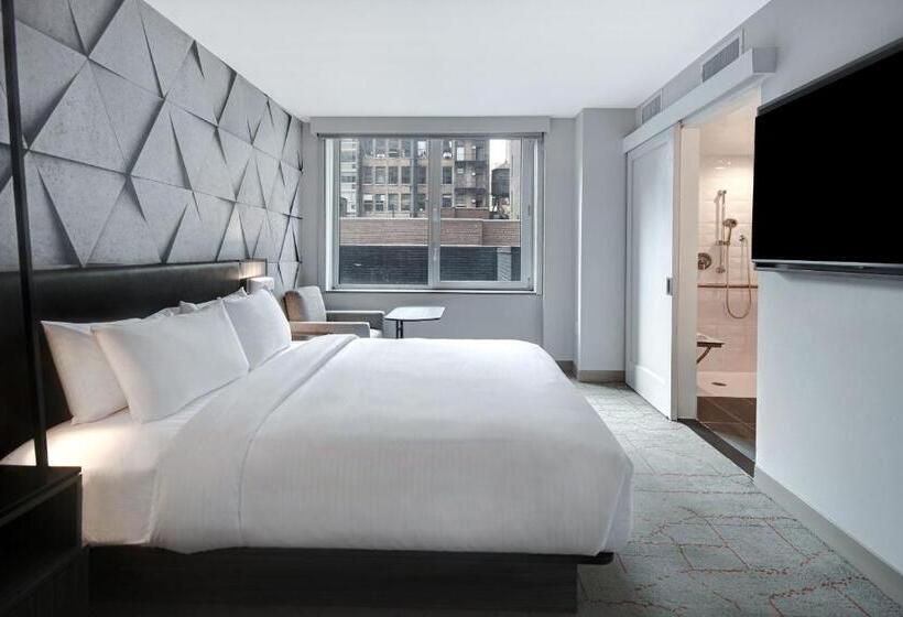 带大床的标准工作室, Springhill Suites By Marriott New York Midtown Manhattan/park Ave