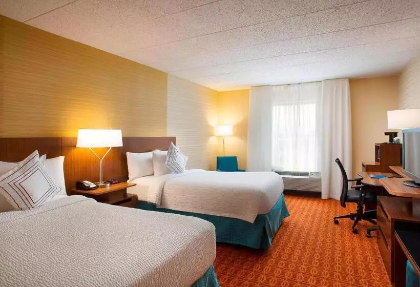 ２ダブルベッドのスタンダードルーム, Fairfield Inn & Suites Chicago Midway Airport