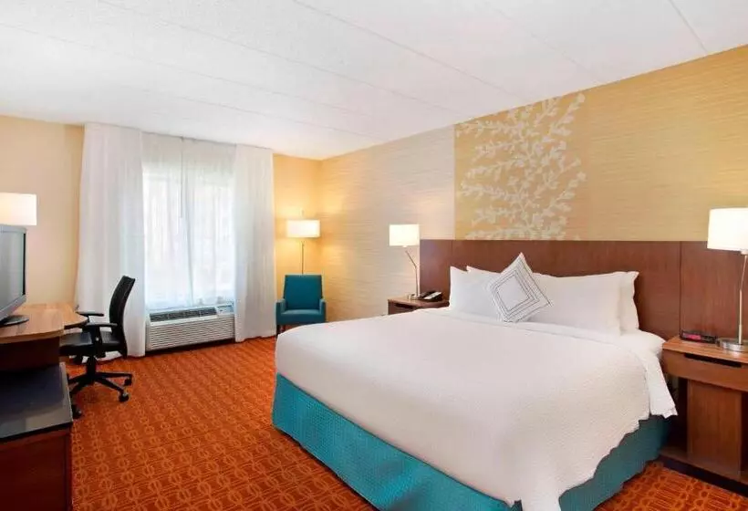 キングサイズベッドのスタンダードルーム, Fairfield Inn & Suites Chicago Midway Airport