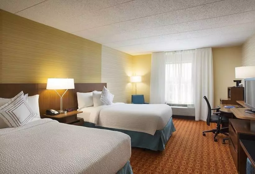 ２ダブルベッドのスタンダードルーム, Fairfield Inn & Suites Chicago Midway Airport