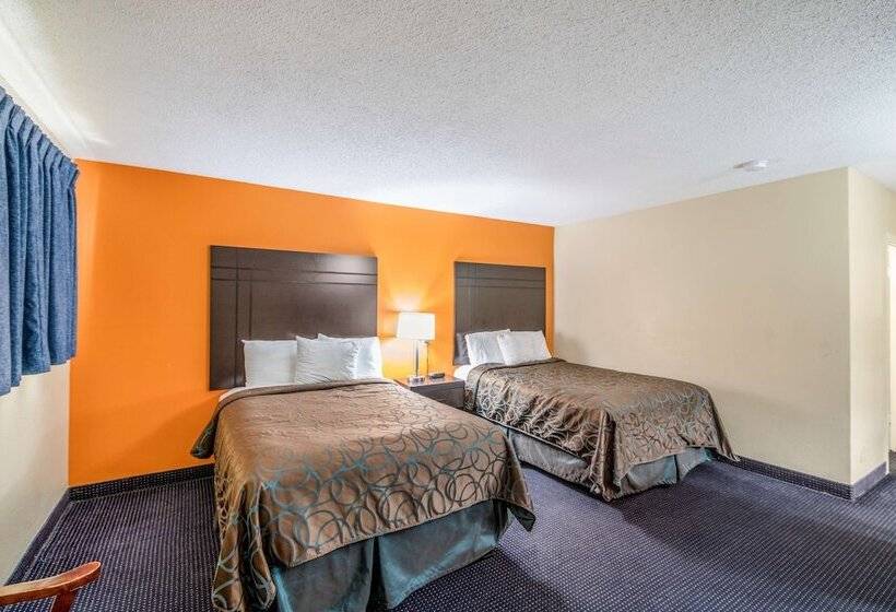 ２ダブルベッドのスタンダードルーム, Americas Best Value Inn Giddings