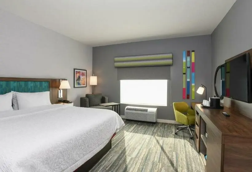 身障者適用キングサイズベッドルーム, Hampton Inn & Suites Cincinnati Liberty Township