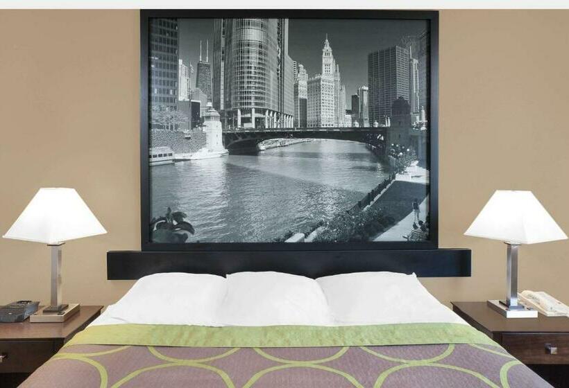 اتاق استاندارد با تخت بزرگ, Super 8 By Wyndham Morton Grove/chicago