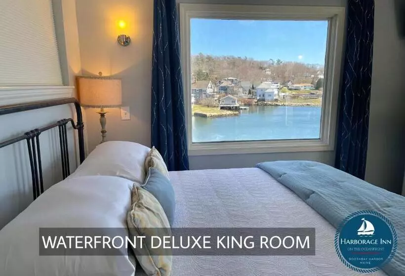 キングサイズベッドのデラックスルーム, Harborage Inn On The Oceanfront