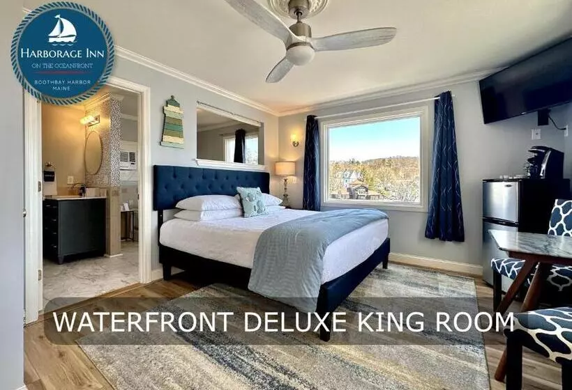 キングサイズベッドのデラックスルーム, Harborage Inn On The Oceanfront