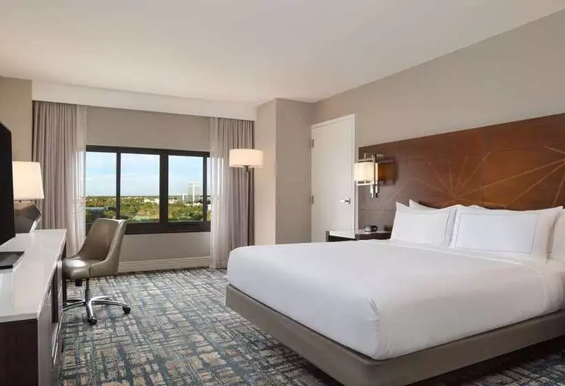 キングサイズベッドのデラックスルーム, Hilton Newark Airport