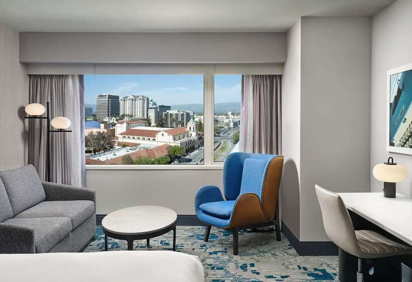 キングサイズベッドのスタンダードルーム, Hilton San Jose